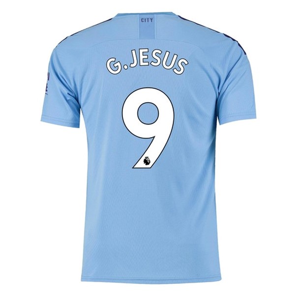 Camiseta Manchester City NO.9 G.Jesus 1ª 2019-2020 Azul